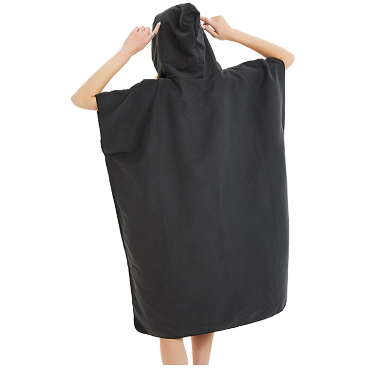 Microfiber Beach Changing Towel Robe w/Hood