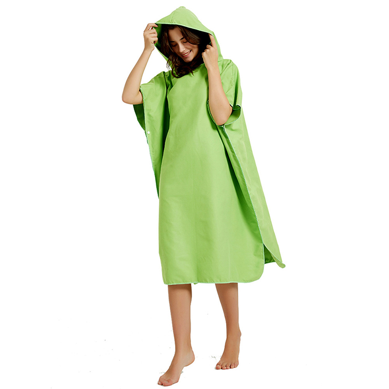 Microfiber Beach Changing Towel Robe w/Hood