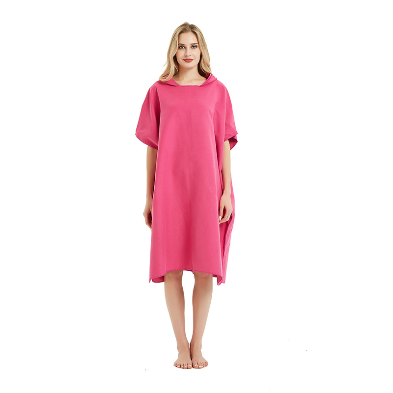 Microfiber Beach Changing Towel Robe w/Hood