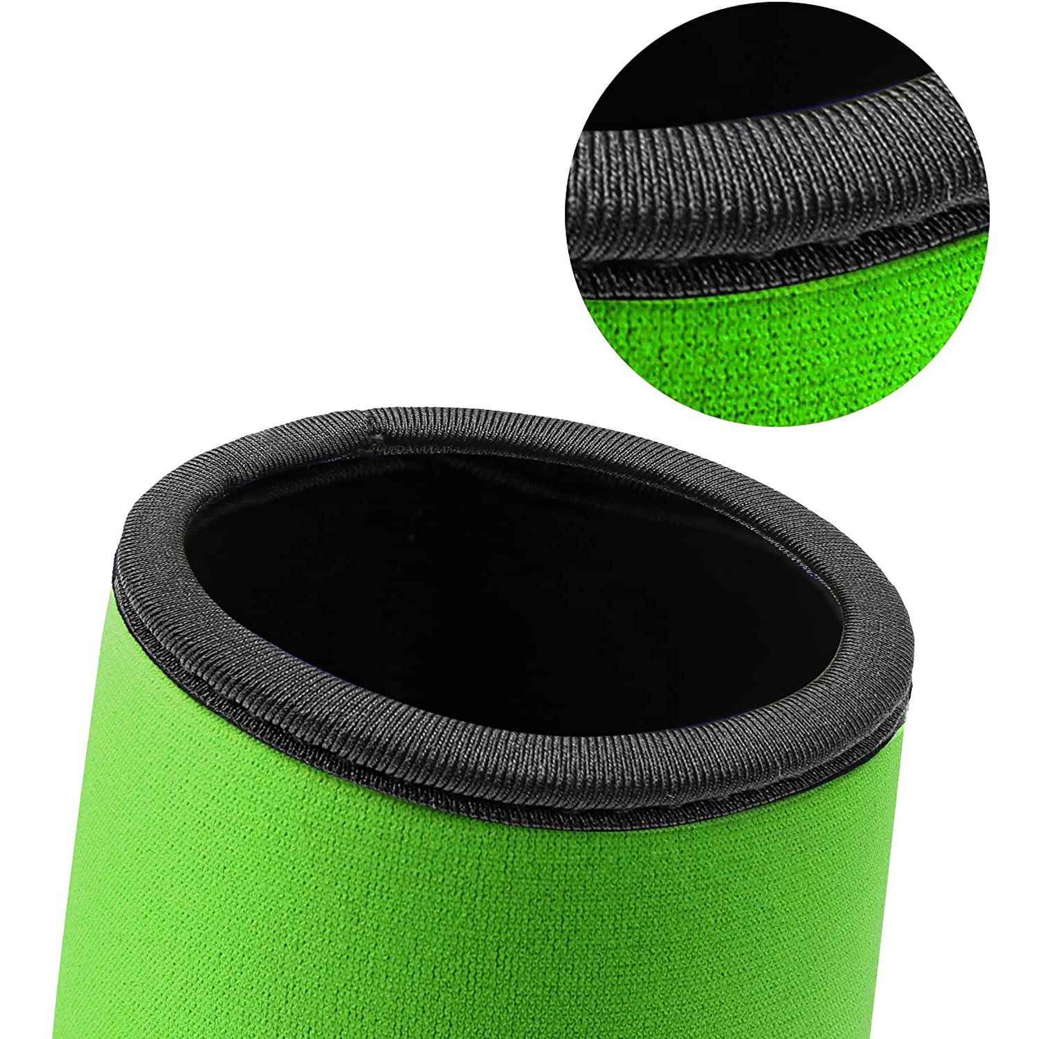 Neoprene 1 Seam Beer Can Sleeve Covers W/Stitched Fabric Edges