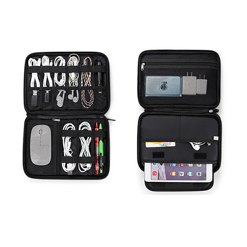 Waterproof Double-Layer Travel Cable Organizer Bag Electronic Accessories