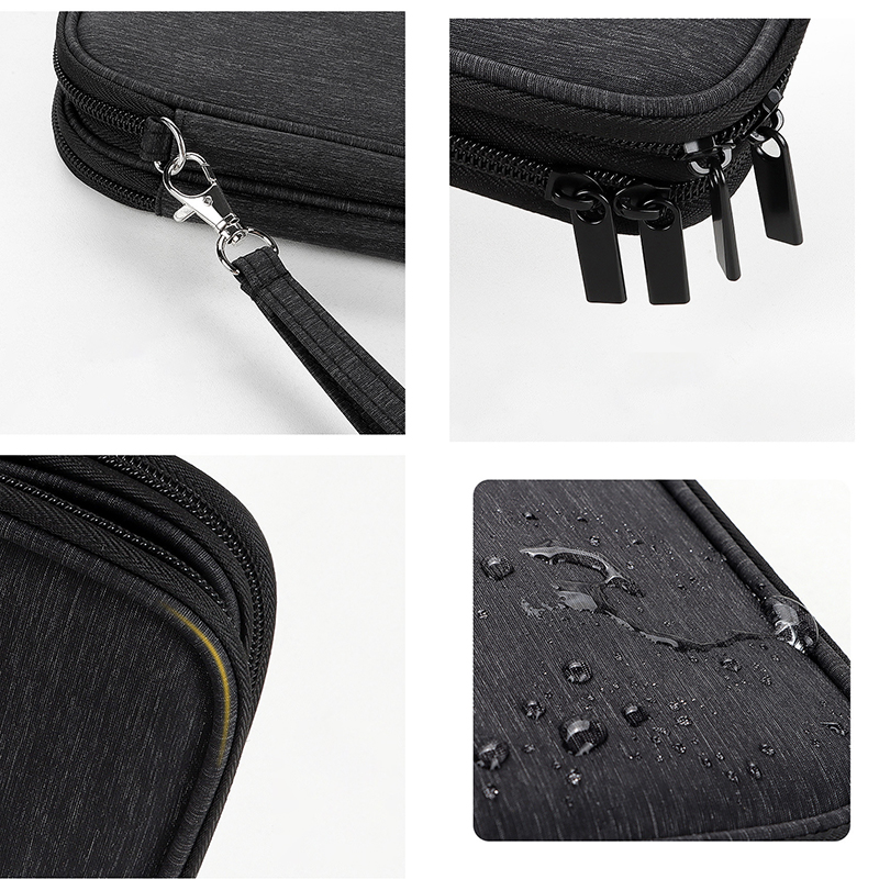 Waterproof Double-Layer Travel Cable Organizer Bag Electronic Accessories