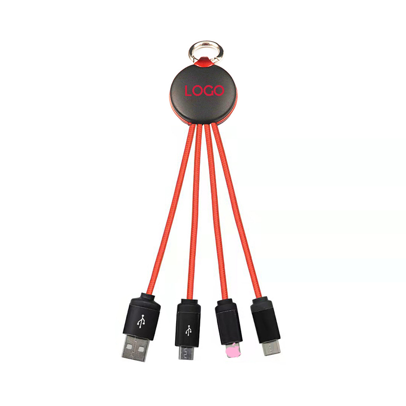 3 in 1 USB Charging Cable w/LED Backlight LOGO