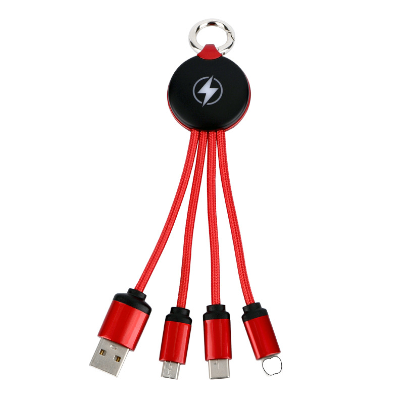 3 in 1 USB Charging Cable w/LED Backlight LOGO