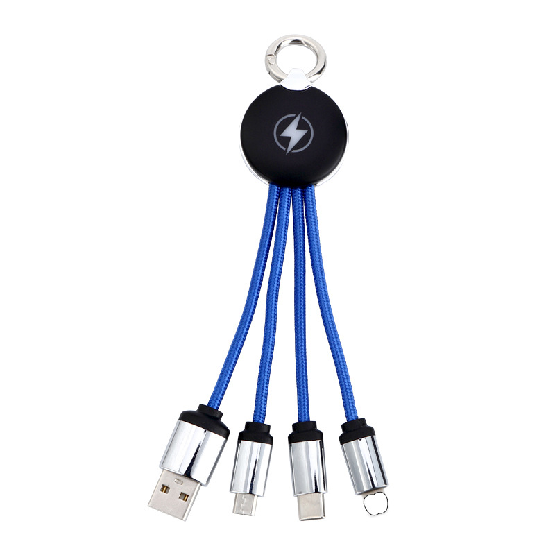 3 in 1 USB Charging Cable w/LED Backlight LOGO