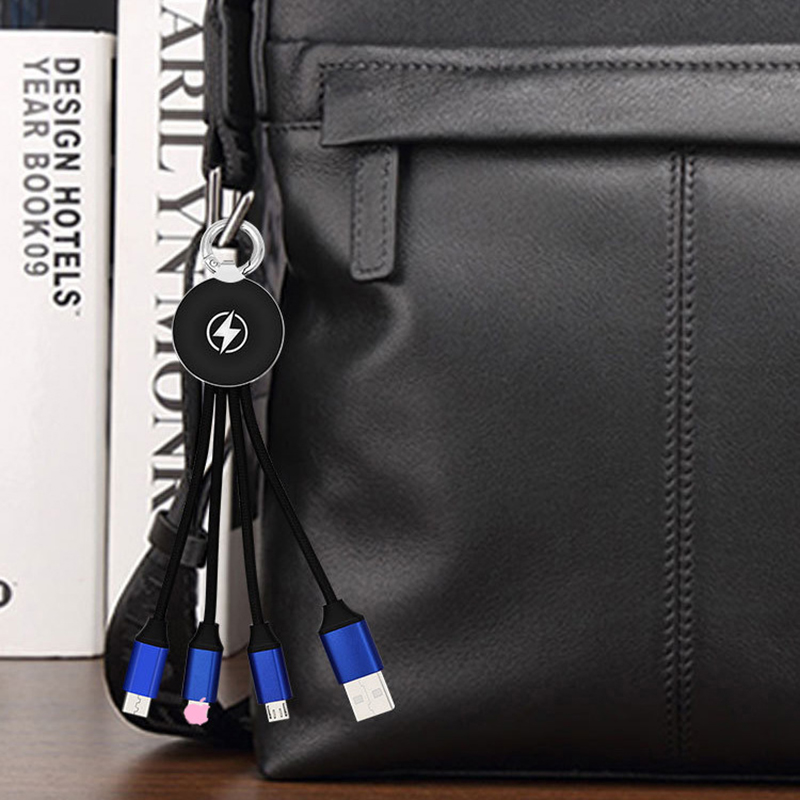 3 in 1 USB Charging Cable w/LED Backlight LOGO