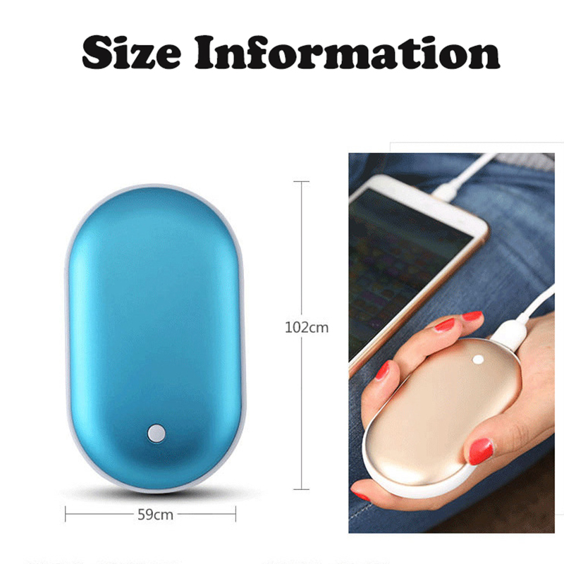 2 in 1 Portable USB Electric Handwarmer 5000mAh Powerbank