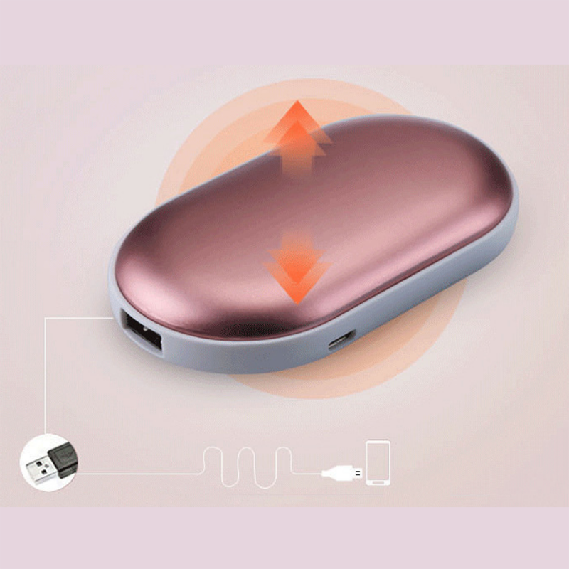 2 in 1 Portable USB Electric Handwarmer 5000mAh Powerbank