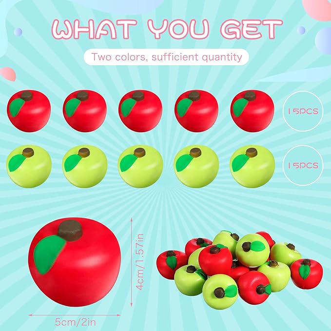 Apple Shape Stress Relief Balls