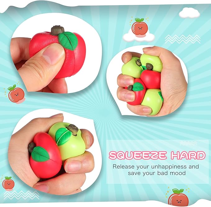 Apple Shape Stress Relief Balls