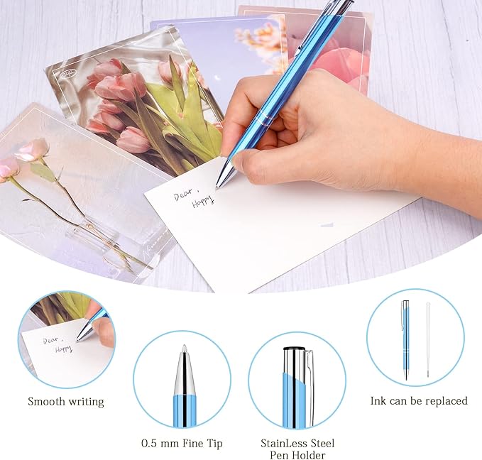 Metal Retractable Signing Ballpoint Pens