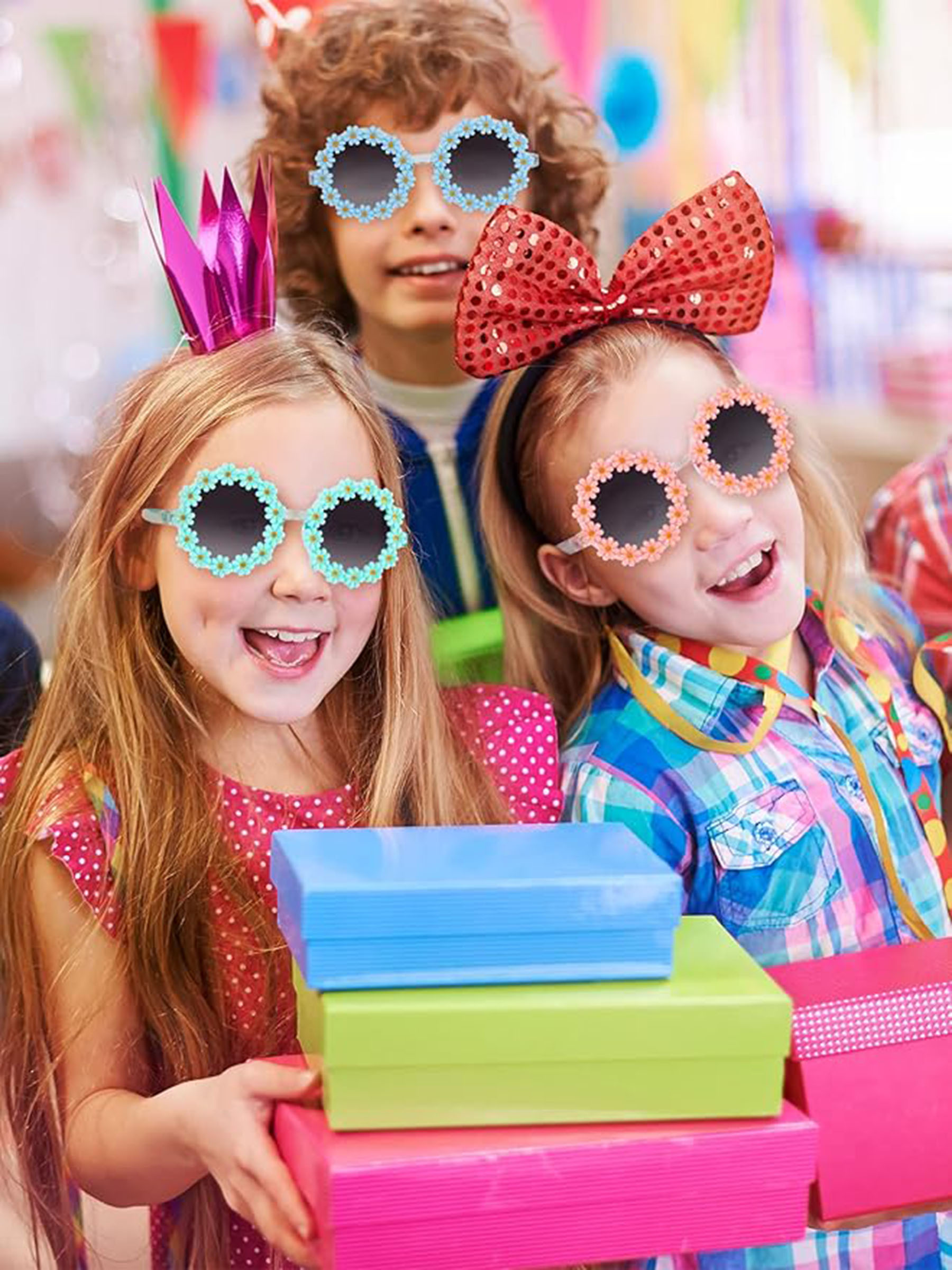Daisy Sunglasses Flower Round Sunglasses for Toddler 