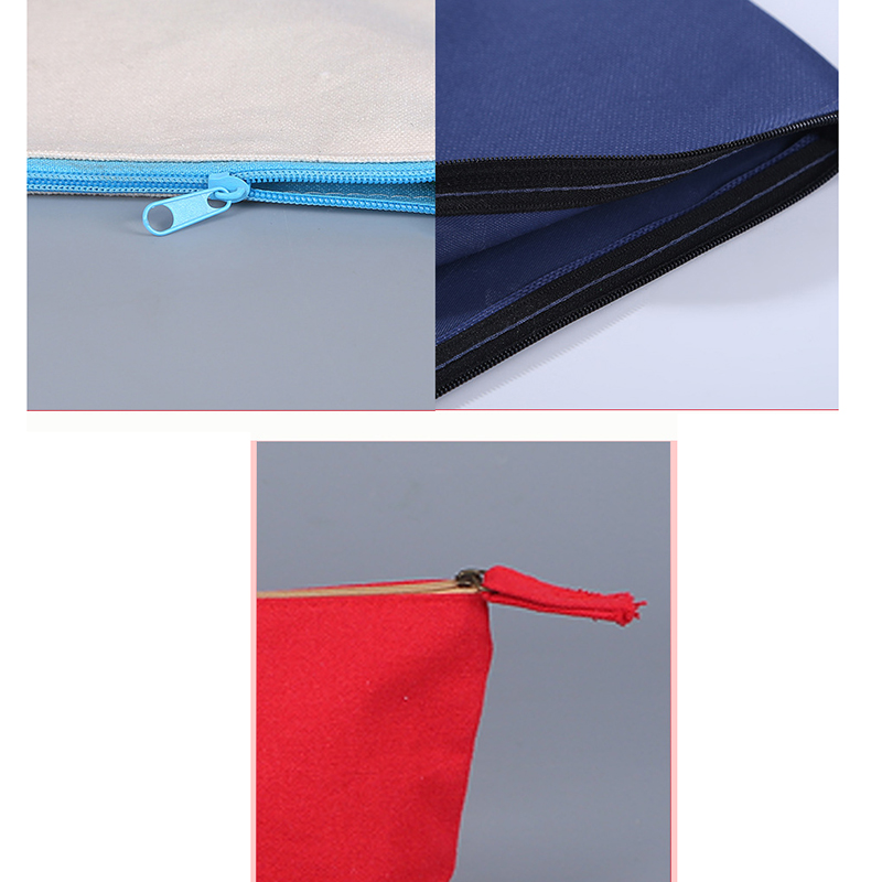 Canvas Zipper Pouch Pen Bag Makeup Bags 