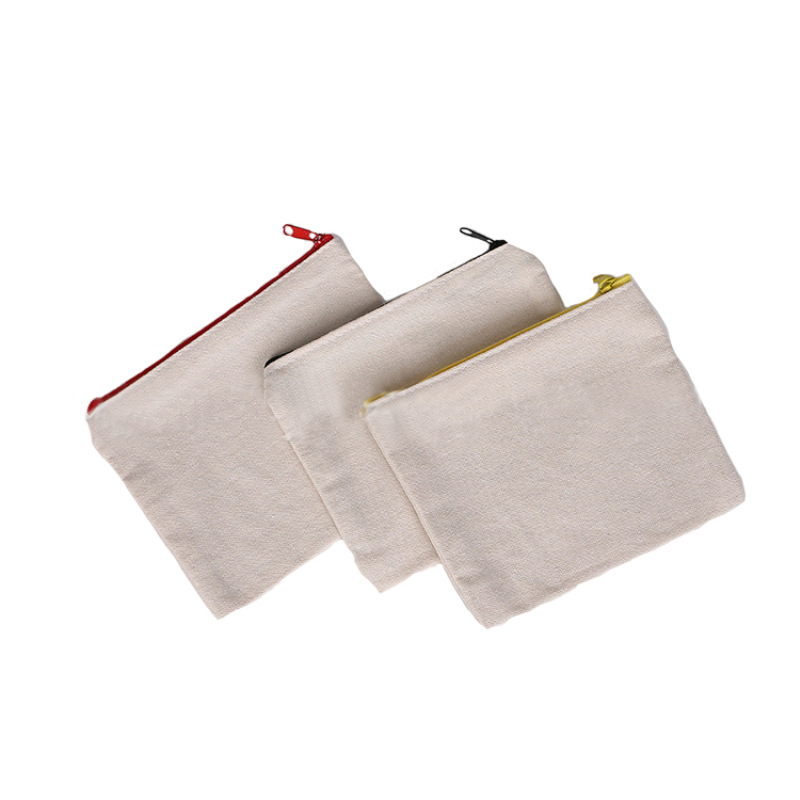 Canvas Zipper Pouch Pen Bag Makeup Bags 